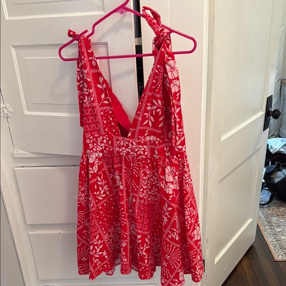 House of Harlow 1960 Red and White Mini Dress